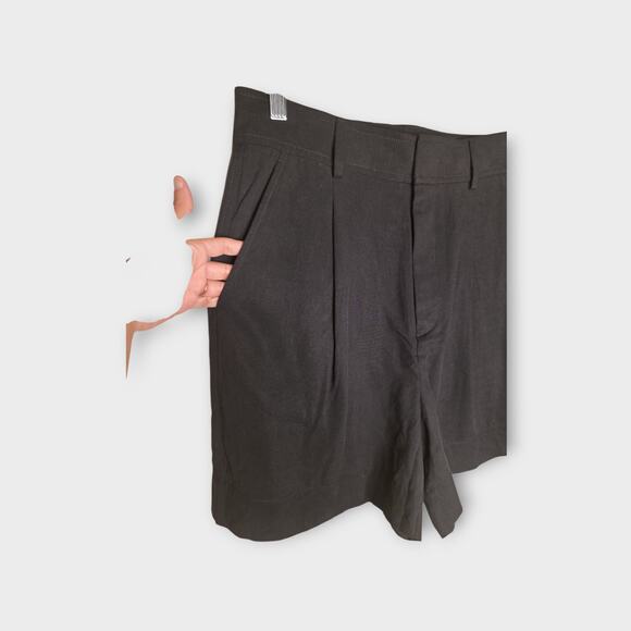 NEW Everlane Womens The Way High Drape Short Black Sz 10 Capsule - Picture 4 of 8